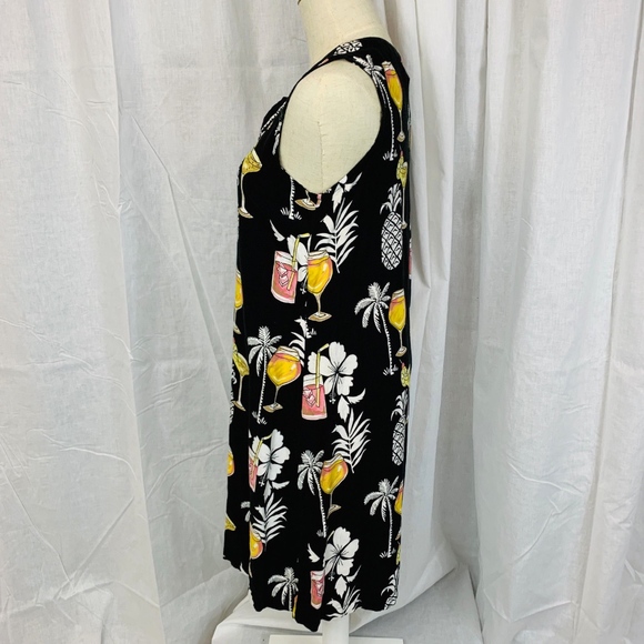 Womens Bamboo Traders Black Sleeveless Dress Med - Picture 3 of 8